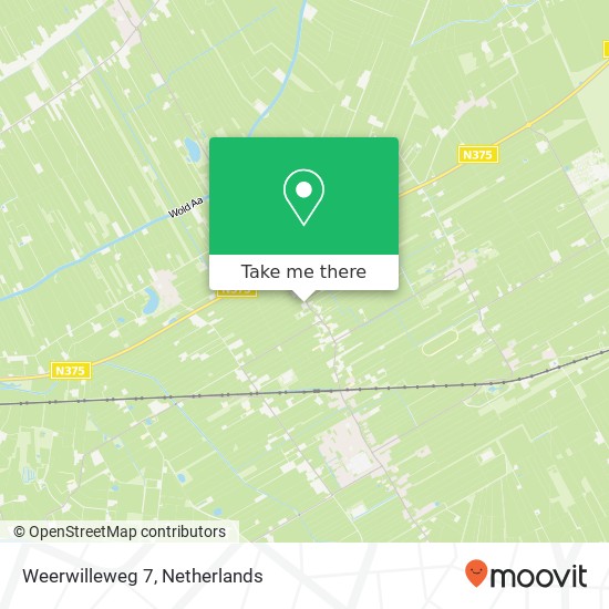 Weerwilleweg 7, 7958 RV Koekange kaart