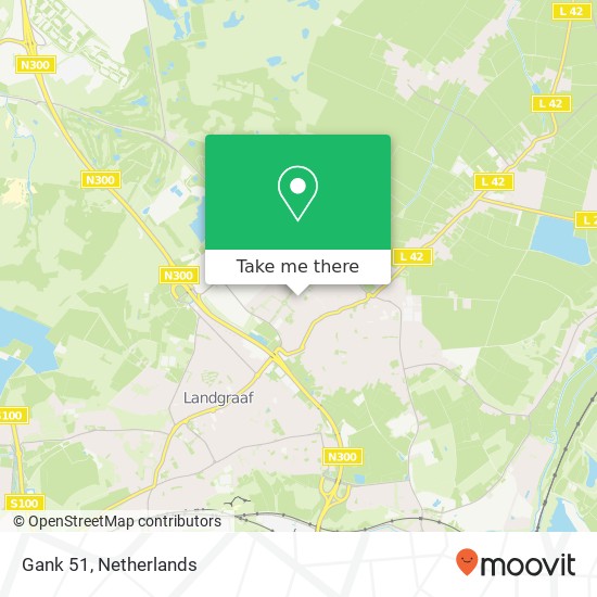 Gank 51, 6374 NK Landgraaf kaart