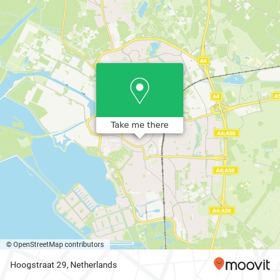 Hoogstraat 29, 4611 MS Bergen op Zoom kaart