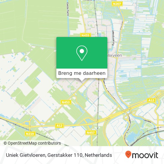 Uniek Gietvloeren, Gerstakker 110 kaart