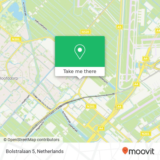 Bolstralaan 5, 2132 PJ Hoofddorp kaart