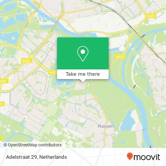 Adelstraat 29, 6834 EH Arnhem kaart