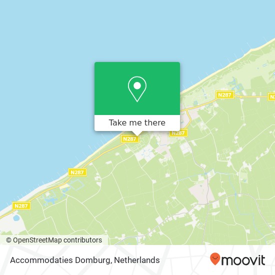 Accommodaties Domburg, Schelpweg 7 kaart