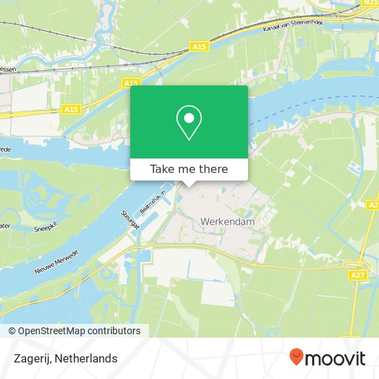 Zagerij, 4251 Werkendam kaart