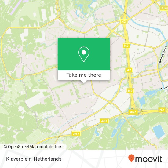 Klaverplein, 5503 PG Veldhoven kaart