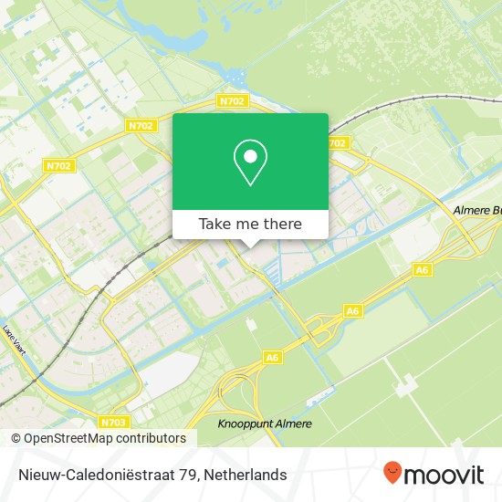 Nieuw-Caledoniëstraat 79, 1339 NN Almere-Buiten kaart