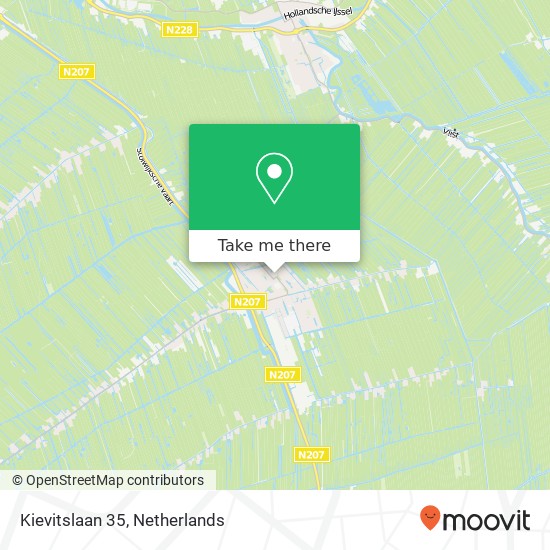 Kievitslaan 35, 2821 XL Stolwijk kaart