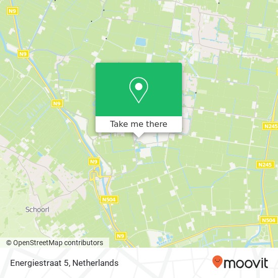 Energiestraat 5, 1749 DN Warmenhuizen kaart