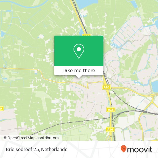 Brielsedreef 25, 4841 KR Prinsenbeek kaart