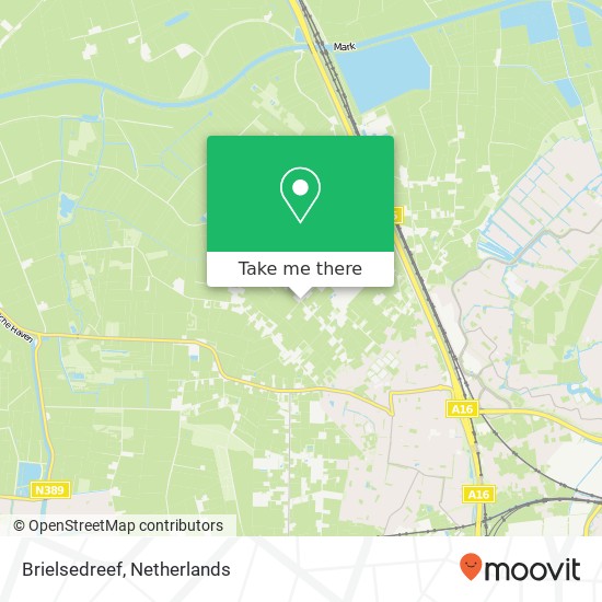 Brielsedreef, 4841 KH Prinsenbeek kaart