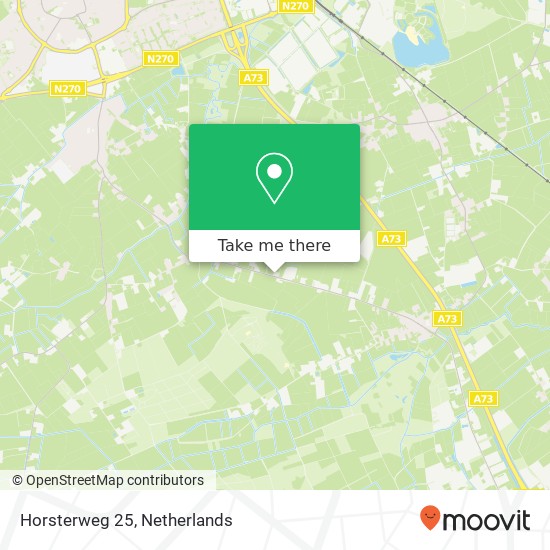 Horsterweg 25, 5811 AA Castenray kaart