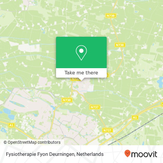 Fysiotherapie Fyon Deurningen, Molemansstraat 52 kaart