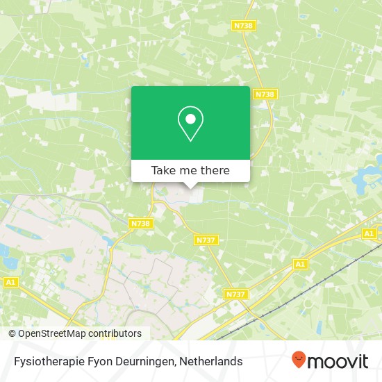 Fysiotherapie Fyon Deurningen, Kerkweg 14A kaart