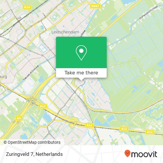 Zuringveld 7, 2492 LJ Den Haag kaart