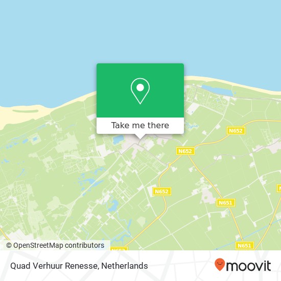 Quad Verhuur Renesse, Hogezoom 174 kaart