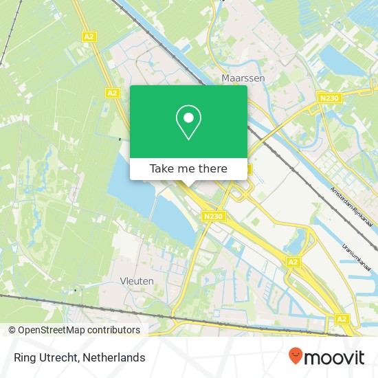 Ring Utrecht, 3608 Maarssen kaart