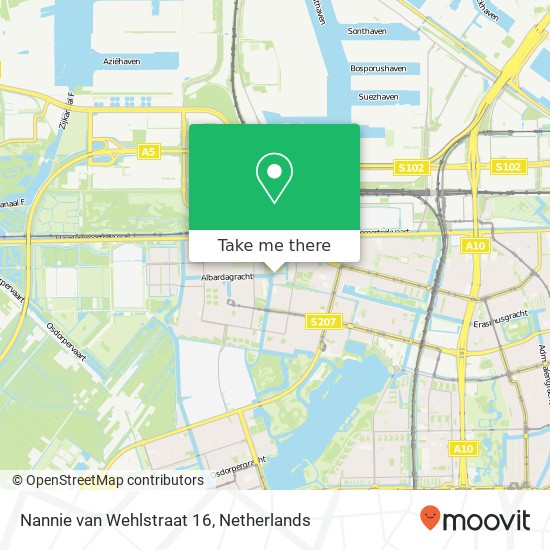 Nannie van Wehlstraat 16, 1064 MN,1064 MN Amsterdam kaart