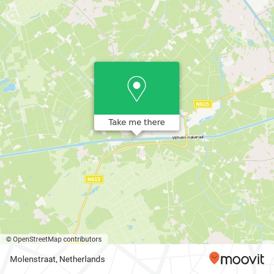 Molenstraat, 5737 Lieshout kaart