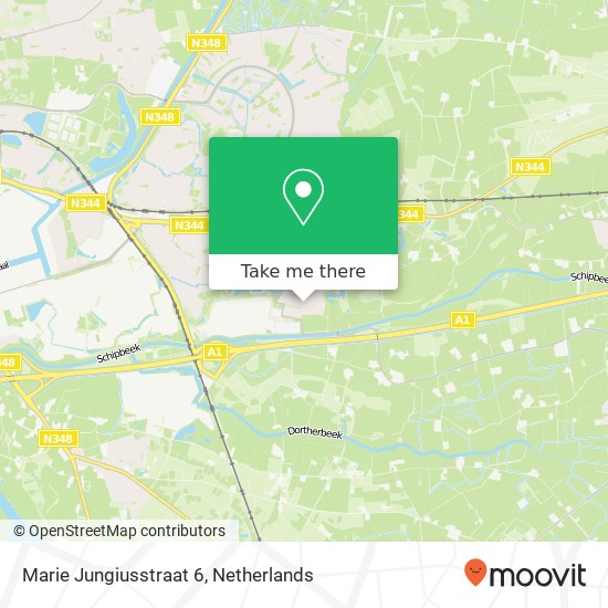 Marie Jungiusstraat 6, 7421 LJ Deventer kaart
