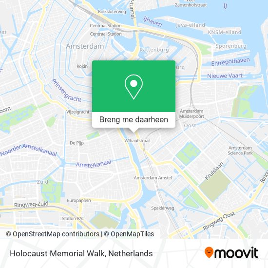 Holocaust Memorial Walk kaart