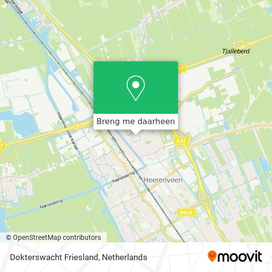 Dokterswacht Friesland kaart