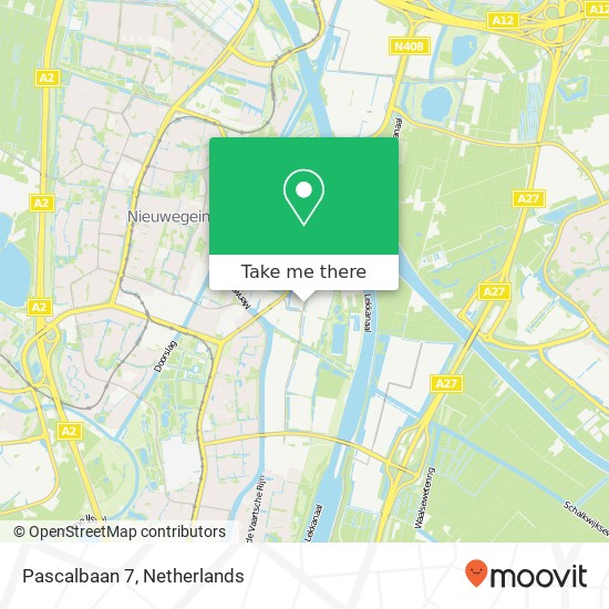 Pascalbaan 7, 3439 MP Nieuwegein kaart