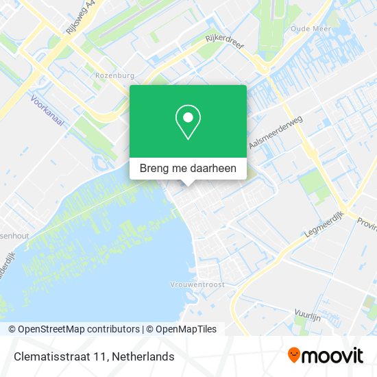 Clematisstraat 11 kaart