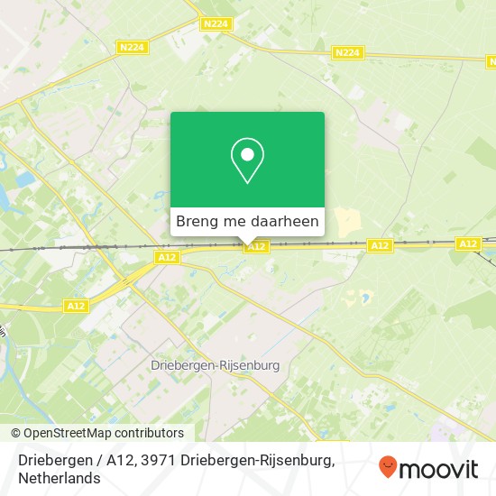 Driebergen / A12, 3971 Driebergen-Rijsenburg kaart