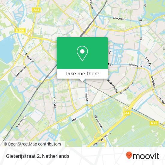 Gieterijstraat 2, 2321 PM Leiden kaart