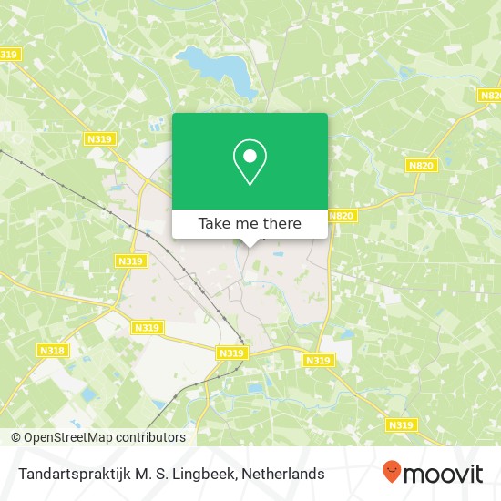 Tandartspraktijk M. S. Lingbeek, Vredensestraat 24 kaart