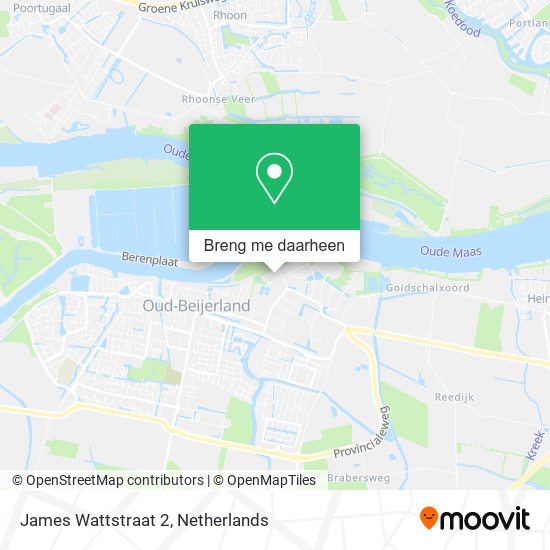 James Wattstraat 2 kaart