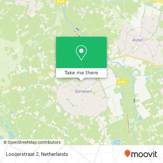 Looijerstraat 2, 5711 VJ Someren kaart