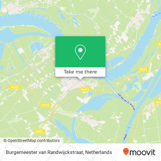 Burgemeester van Randwijckstraat, 5328 Rossum kaart
