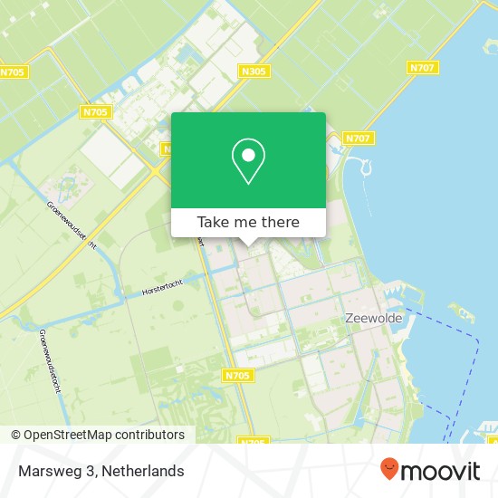 Marsweg 3, 3893 GB Zeewolde kaart