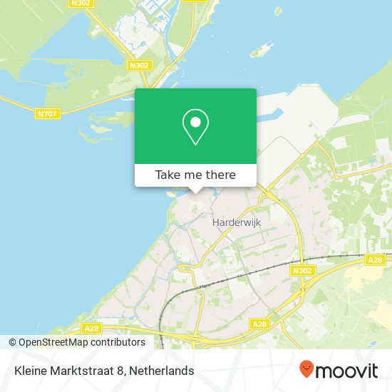 Kleine Marktstraat 8, 3841 BD Harderwijk kaart