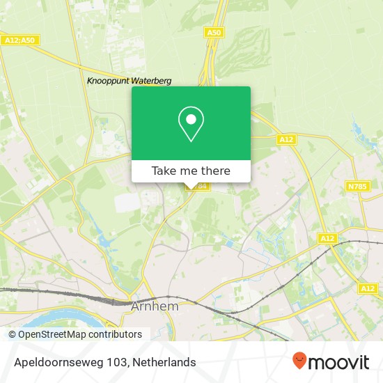 Apeldoornseweg 103, 6815 AA Arnhem kaart