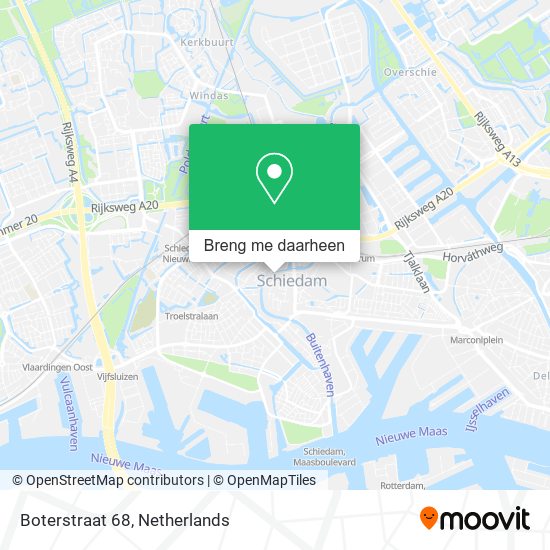 Boterstraat 68 kaart