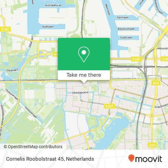 Cornelis Roobolstraat 45, 1067 AH Amsterdam kaart