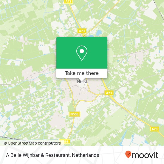 A Belle Wijnbar & Restaurant, Sint Lambertusplein 6 5961 EW Horst aan de Maas kaart