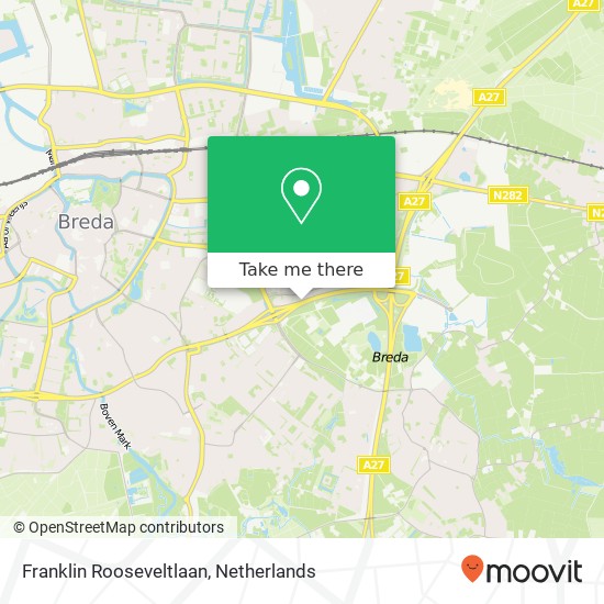 Franklin Rooseveltlaan, 4817 Breda kaart