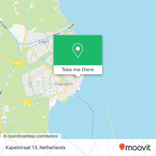 Kapelstraat 10, 1131 HD Volendam kaart