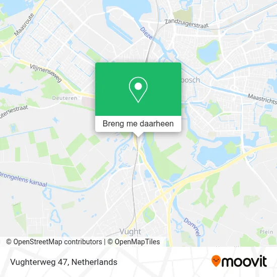 Vughterweg 47 kaart
