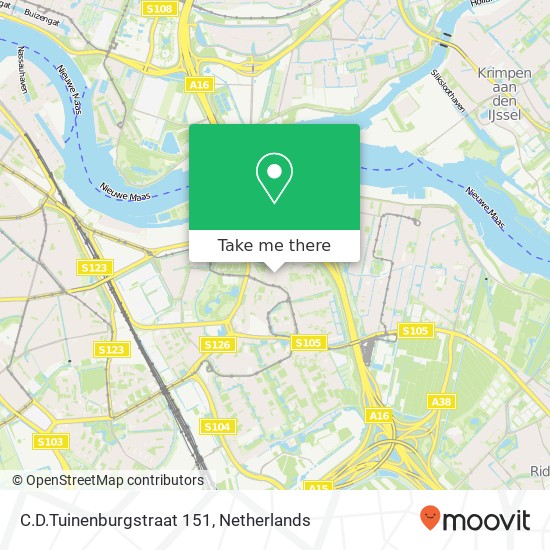 C.D.Tuinenburgstraat 151, 3078 GD Rotterdam kaart