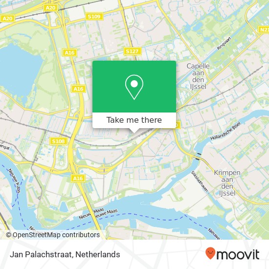 Jan Palachstraat, 3065 EE Rotterdam kaart