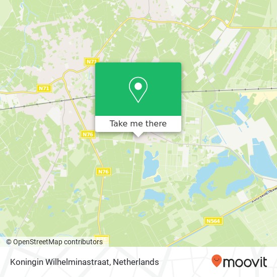 Koningin Wilhelminastraat, 6024 BE Budel-Dorplein kaart
