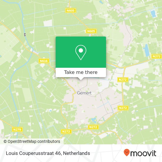 Louis Couperusstraat 46, 5421 RN Gemert kaart