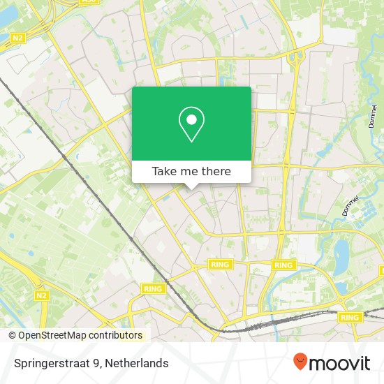 Springerstraat 9, 5622 GP Eindhoven kaart