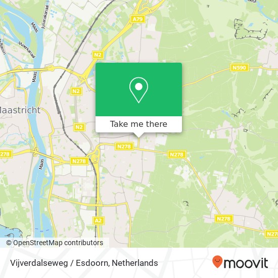 Vijverdalseweg / Esdoorn, 6226 Maastricht kaart