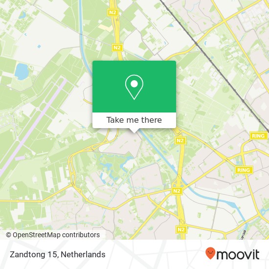 Zandtong 15, 5658 AW Eindhoven kaart