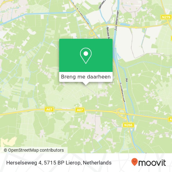 Herselseweg 4, 5715 BP Lierop kaart